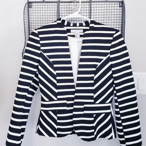 Black&white fitted jacket